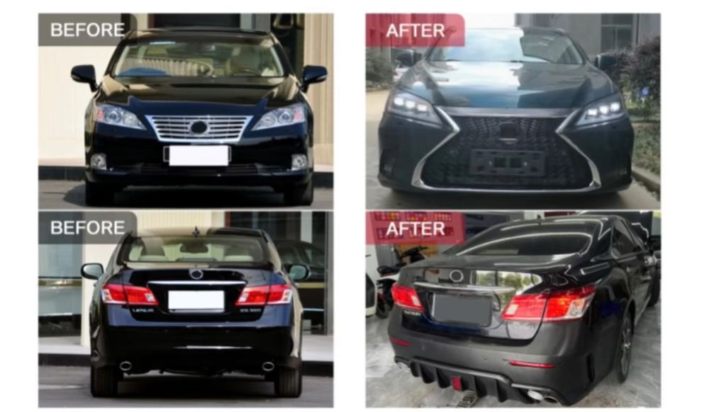 Бампер передний фары лексус es