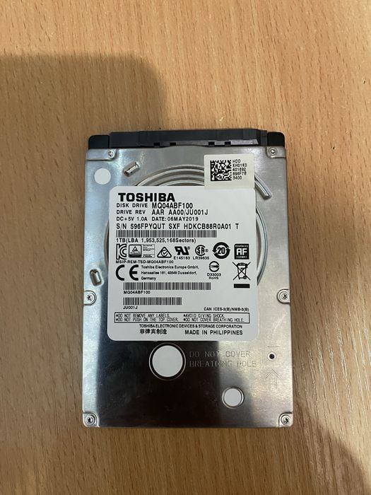 Продам жесткий диск 1 терабайт