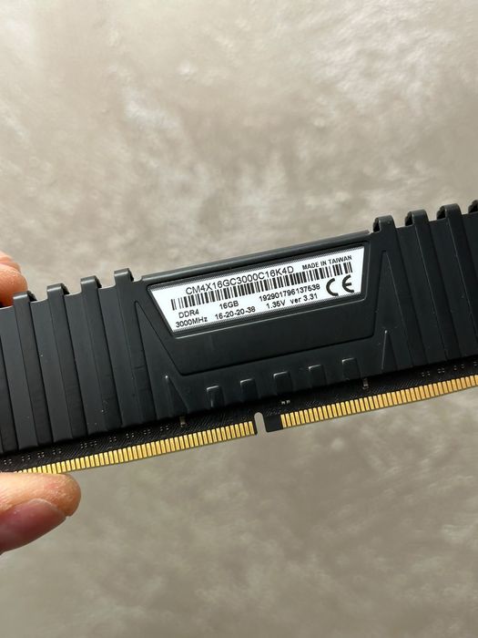 RAM Corsair Vengeance LPX Black 16GB DDR4 3000MHz