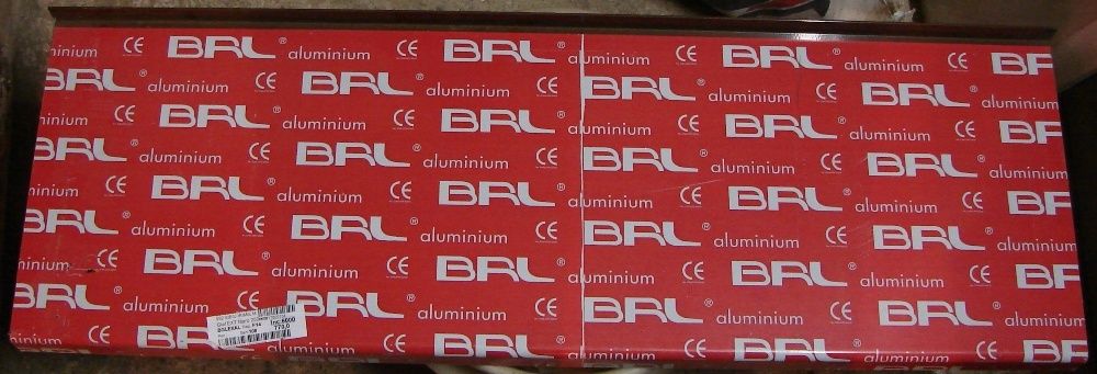 Glafuri din aluminiu pentru exterior, 25 cm, culoare maro