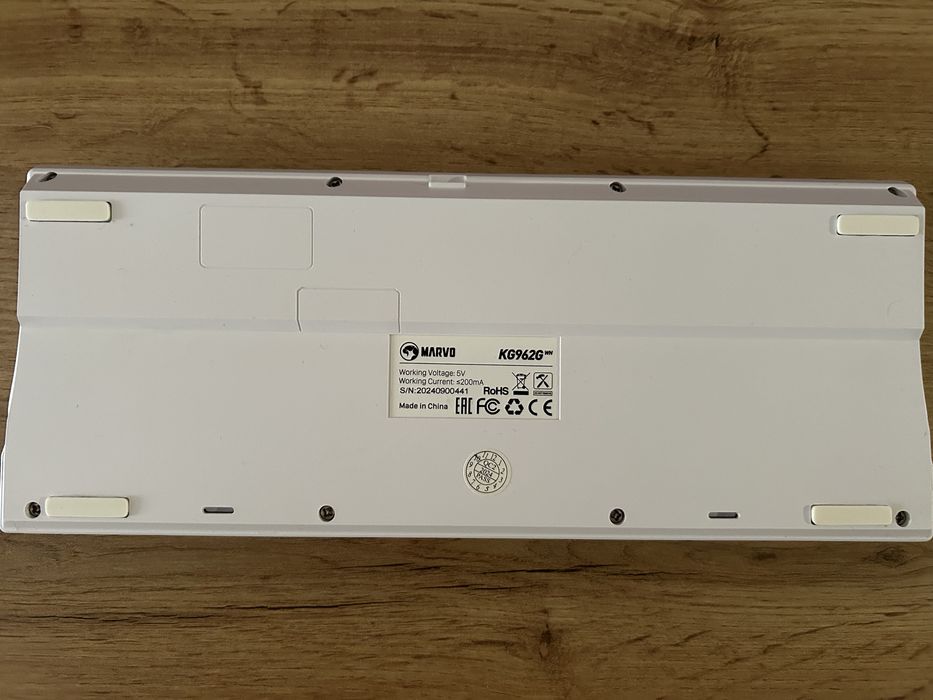 Механична Геймърска клавиатура Marvo KG962 White RGB