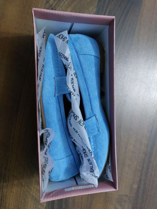 Mocasini bleu nepurtati mărimea 36