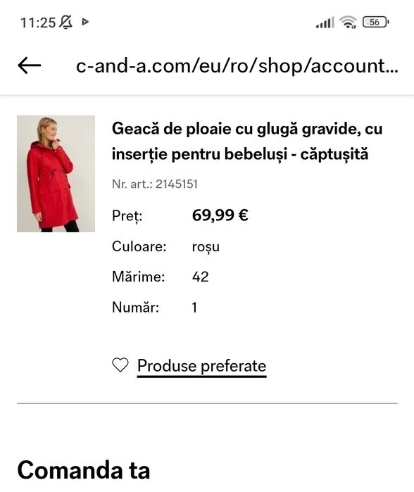 Geaca de ploaie gravide