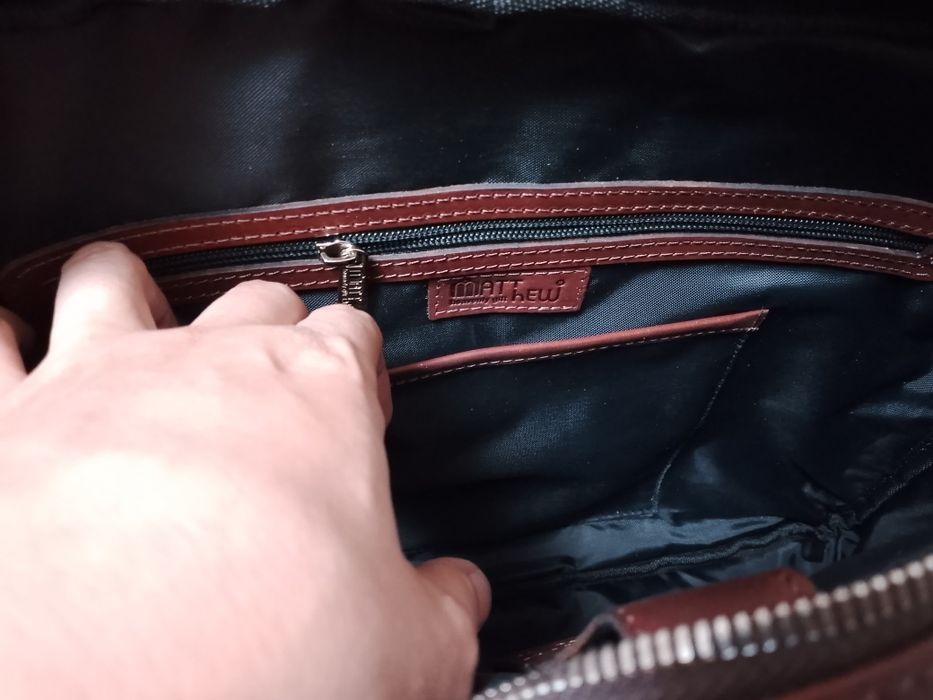 Сумка для ноутбука натуральная кожа новая