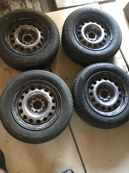 Зимни гуми с алуминиеви джанти в комплект с тазове 4бр.от БМВ 525 TDS