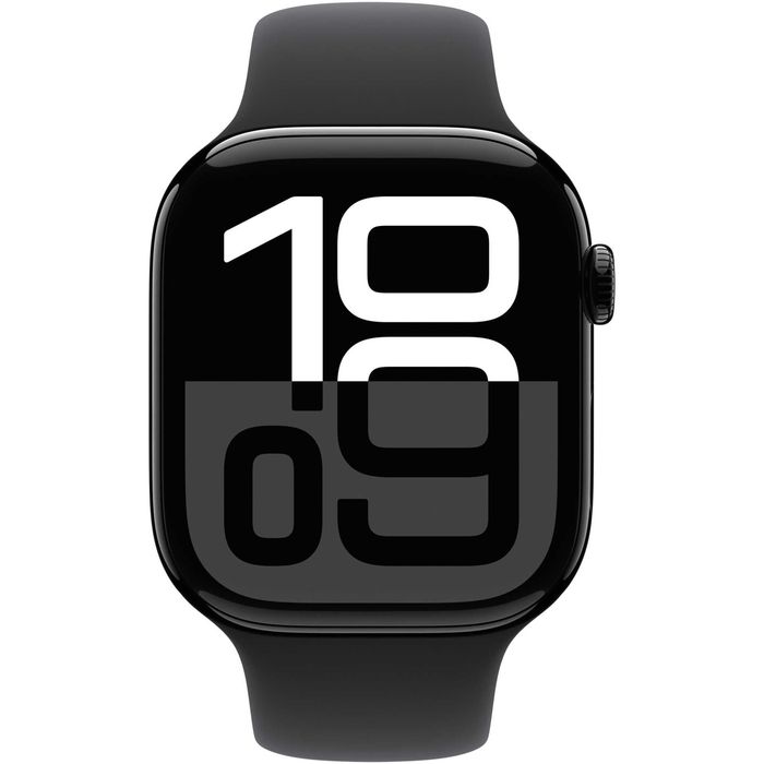 Apple Watch Series 10 GPS 46mm Jet Black carcasa Aluminiu black sport band M/L (nou-sigilat)