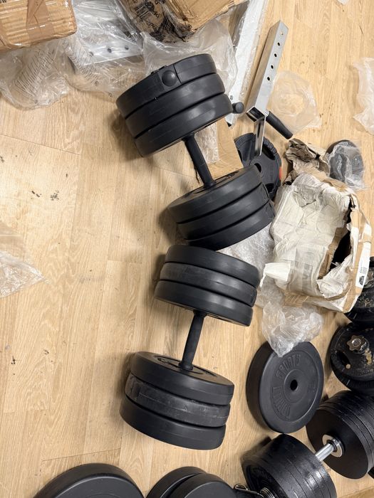 Gantere reglabile set 60 kg, 30 kg+30 kg=70 kg, Noi,Pret promo 450 lei