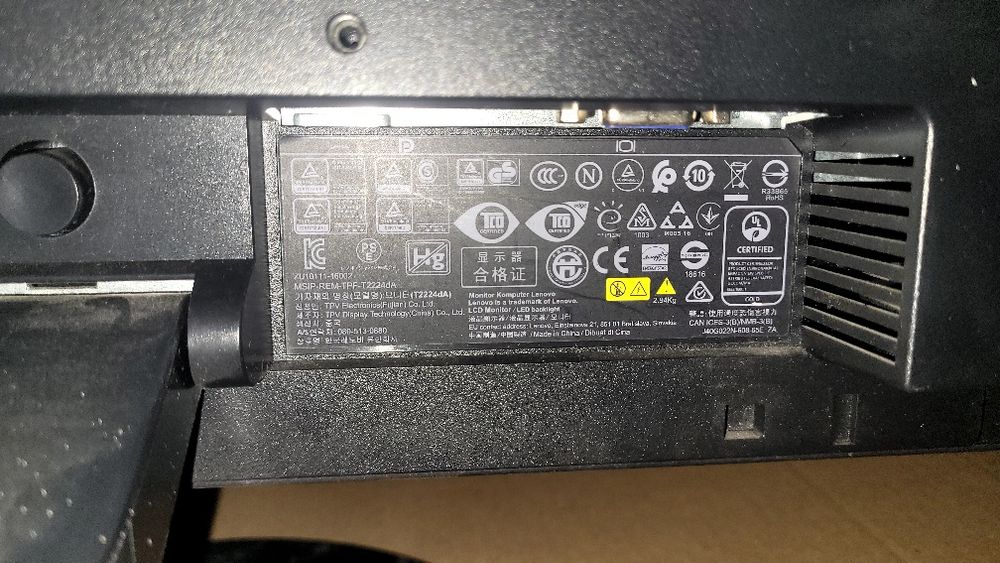 Monitor Lenovo 21,5 inch