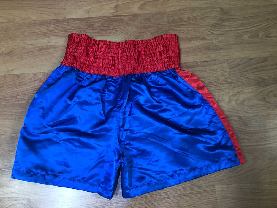 Sort Muay Thai Boxing  Material Original  Thailanda Satin - XL