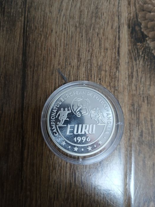 Moneda argint 925 Campionatul de Fotbal 1996