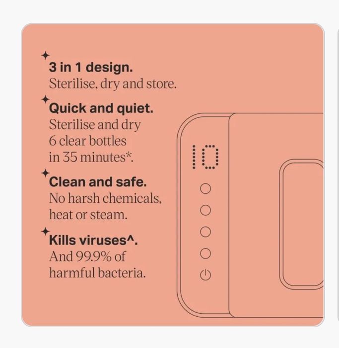 Ultra UV Steriliser, Dryer and Storage