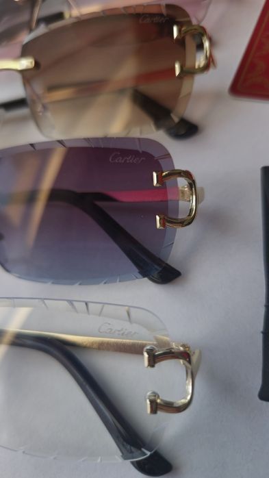 Set ochelari de soare Cartier Rimless Diamond Cut