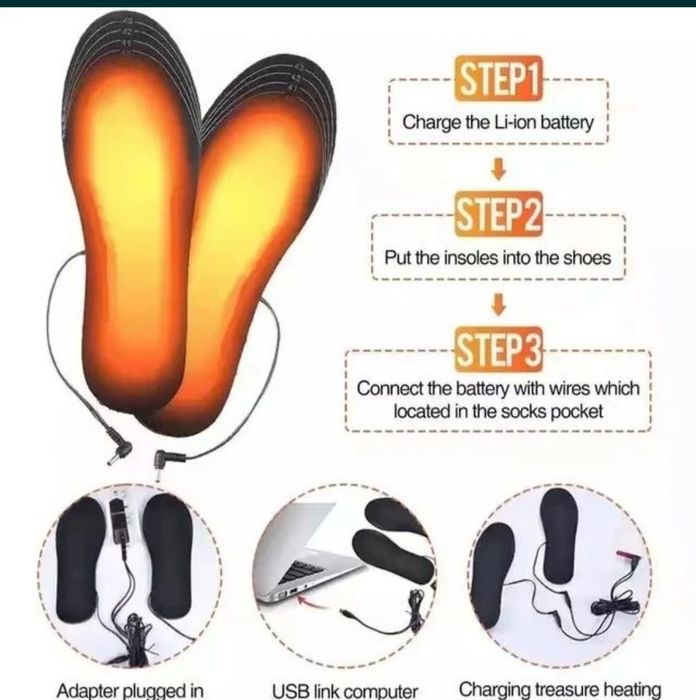 Стельки с подогревом  новый партия для обуви