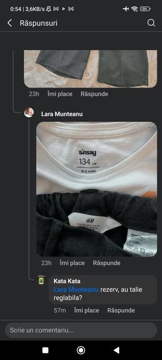 Pantaloni scurți  H&M mar. 8-10ani si tricou