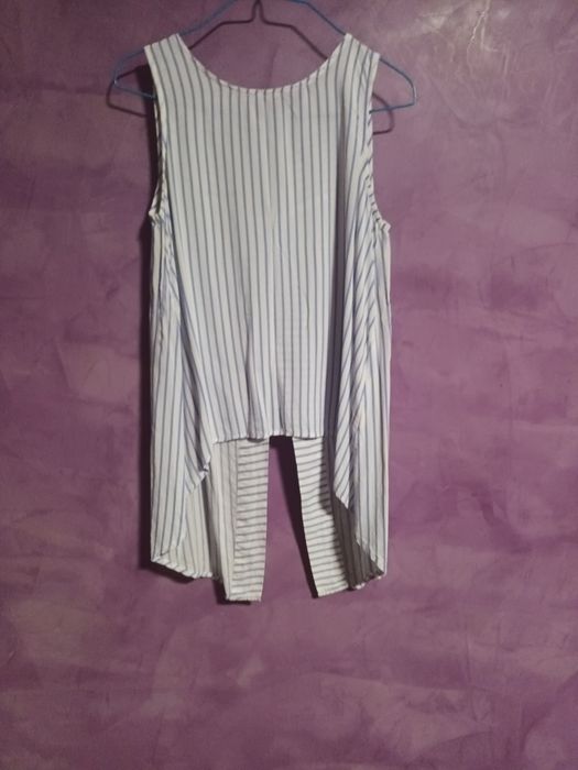 Летен потник на сини и бели райета