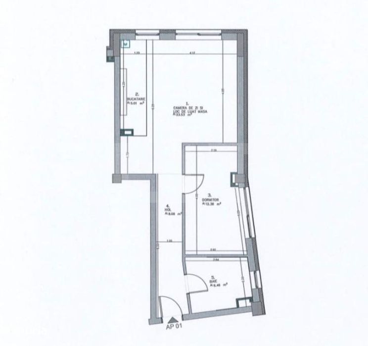 Apartament nou cu 2 camere | 55,5 mp | Aproape de Piata Cipariu