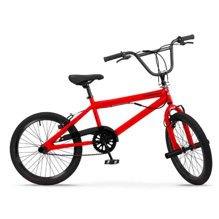 BMX велосипед TOIMSA 20” – Червен freestyle BMX с 360° ротор и V-Brake