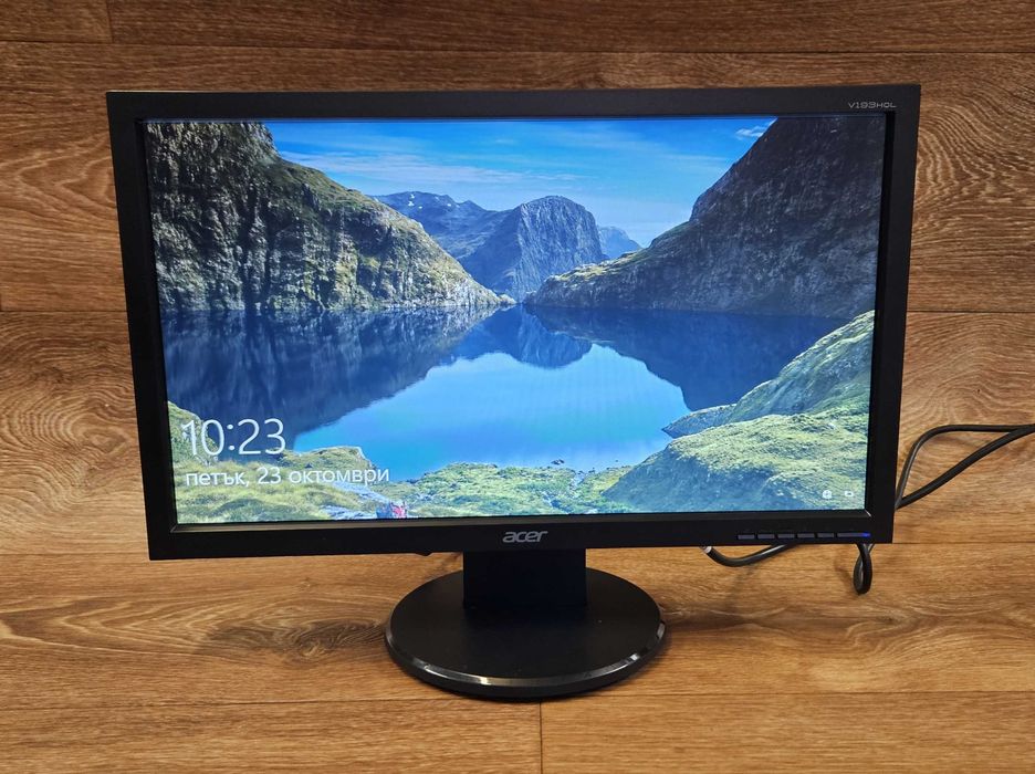 Монитор Acer V193HQL – Надежден и икономичен LED дисплей за офис и дома