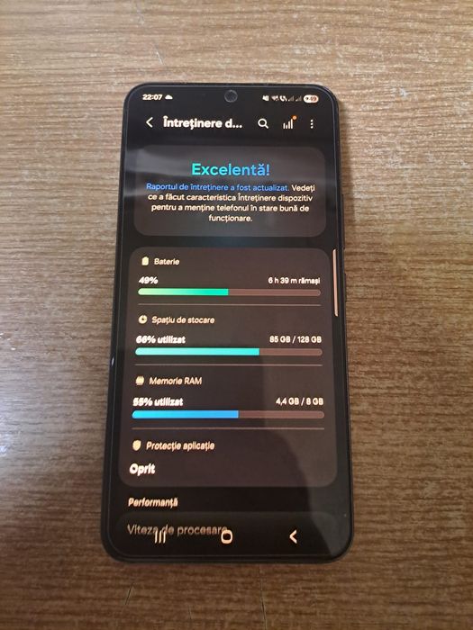 Samsung Galaxy S22 5G, Phantom Black, 128GB/8GB RAM