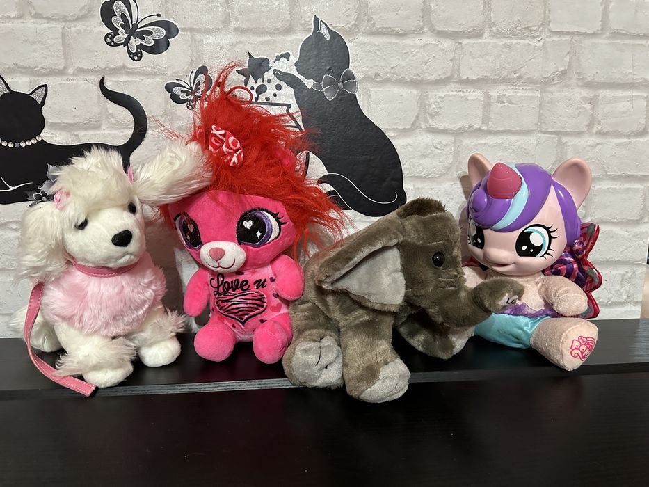 Jucarii de plush 4 jucati la set cu 60 de ron