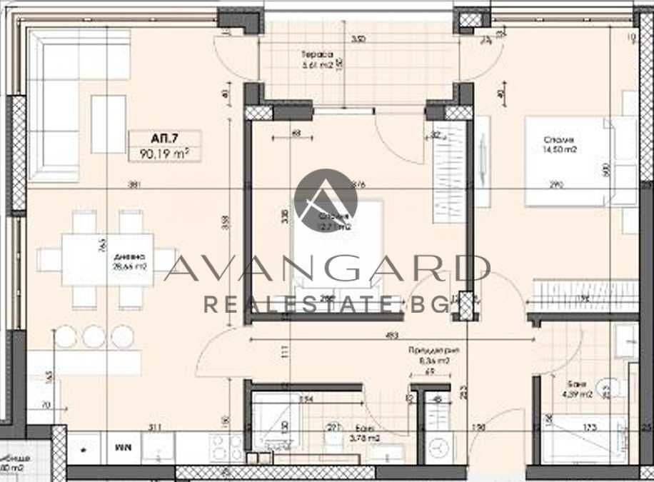 оф.25185 Тристаен в новострояща се ниска сграда/ Марково