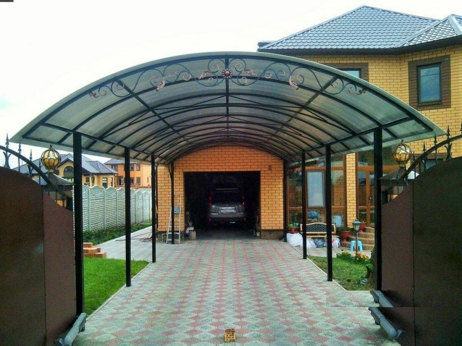 Навес  решетки перила