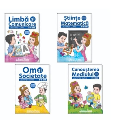 Pachet 4 caiete pe domenii,Grupa mijlocie