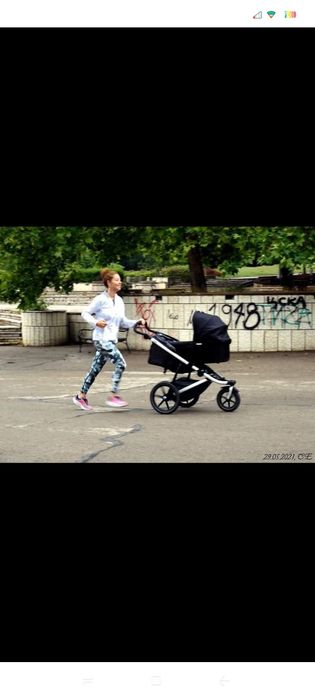 Детска количка Тюле с кош за новородено