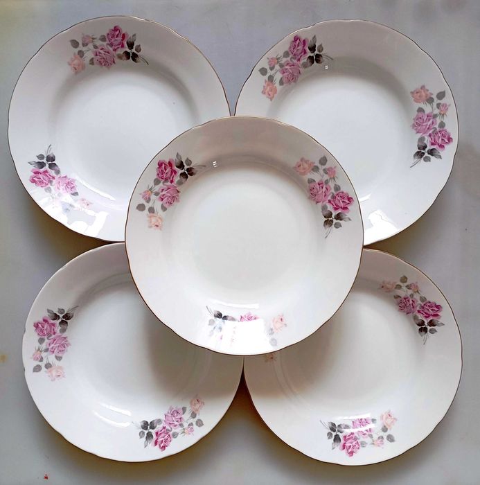 Тарелки фарфоровые "yamatsu" Япония советских времён. Винтажные.Новые.