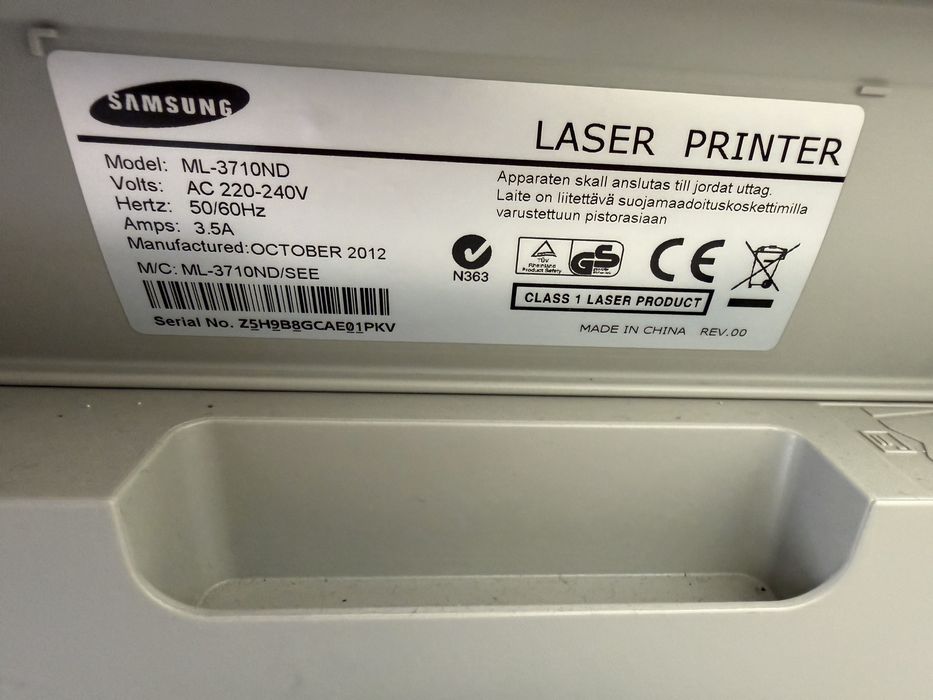 Принтер samsung ML3710ND