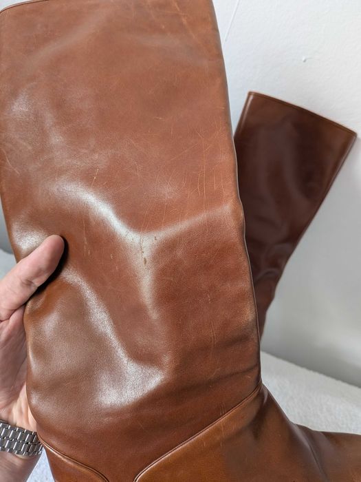 Cizme înalte cu toc piele Ugorossetti 40