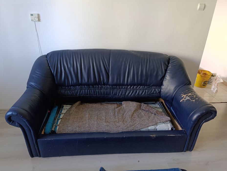 Canapea colțar piele fotolii