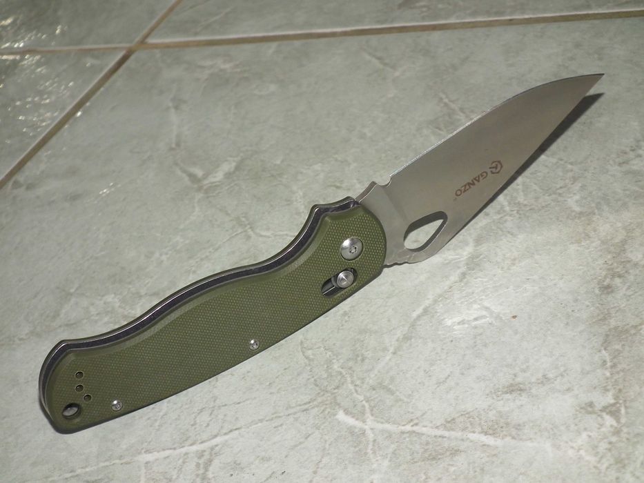 Briceag cutit tactic stil paramilitary Ganzo G729-GR nou, otel 440C, míner G10, axis lock
