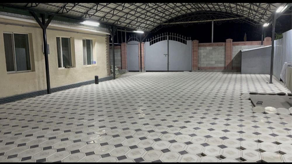 Укладка брусчатки