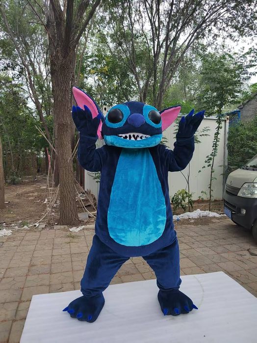 Costume Cosplay Mascote de Stitch delux din desene animate, nou