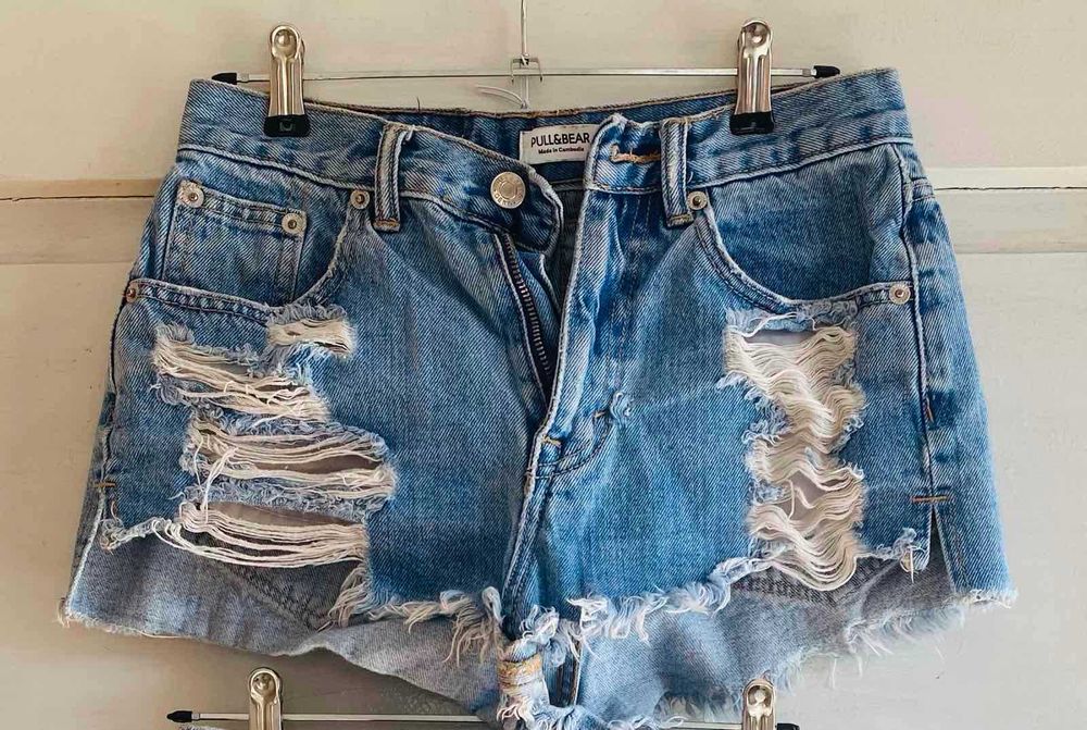Разпродажба - Лот от маркови детски Къси дънки - 6 бр., р-р XS/S, по 5 евро/ бр