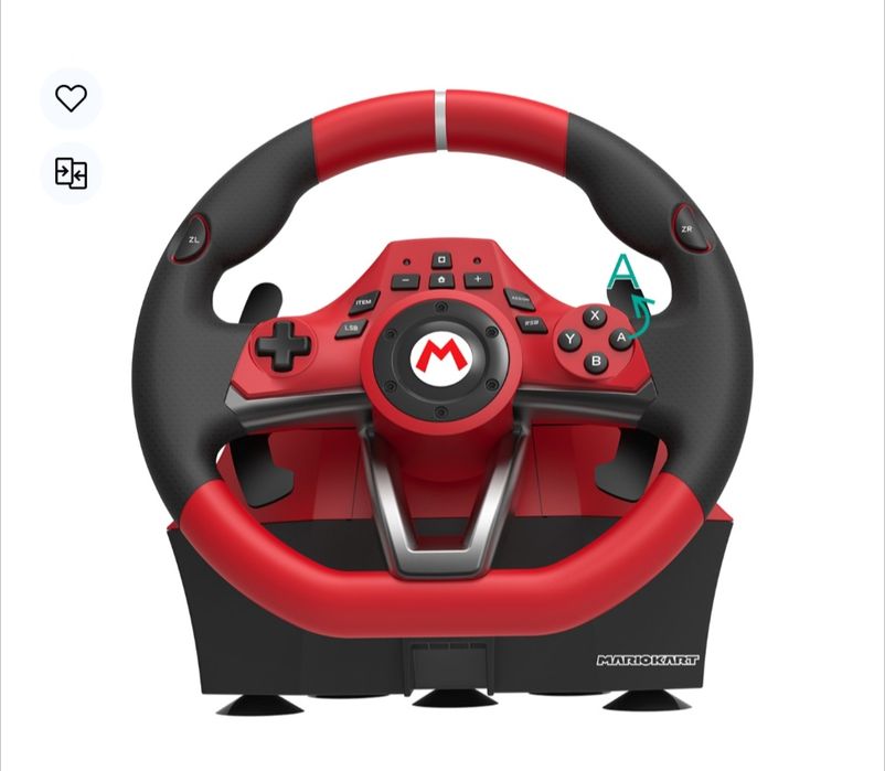 Volan gaming HORI Mario Kart Racing Wheel Pro Deluxe Nintendo Switch