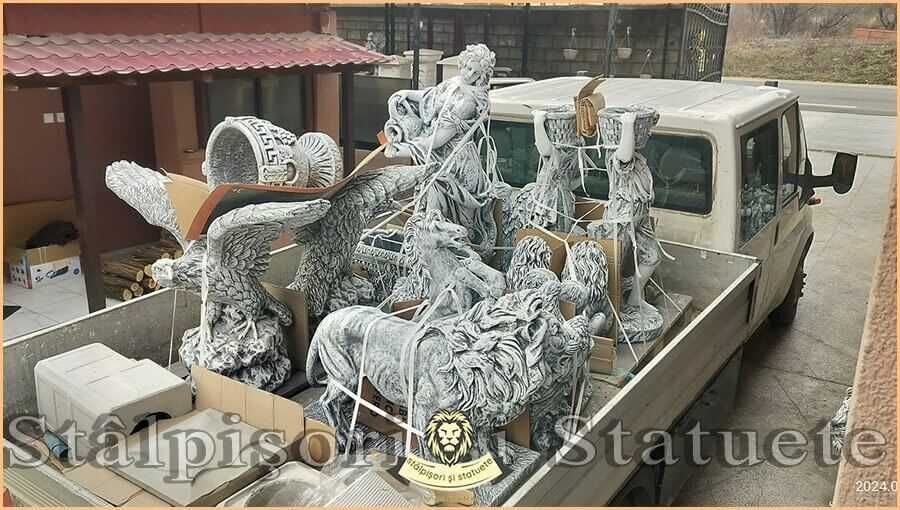Statuete din beton, pentru curte și grădină.