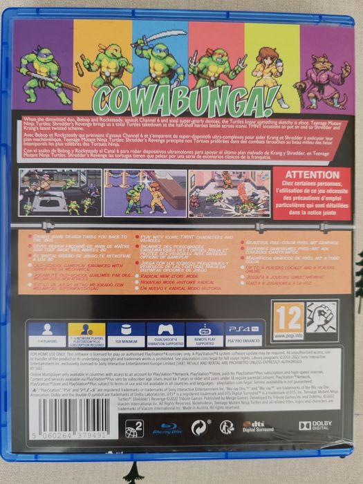 Teenage Mutant Ninja Turtles Shredder's revenge ps4