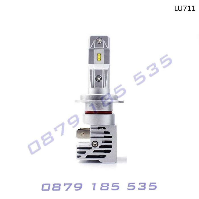 Компактни LED крушки H7 6000K без вентилатор лед светлини фар кола
