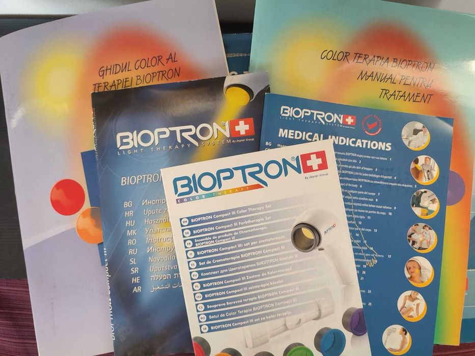 Set bioptron cu lentile colorate