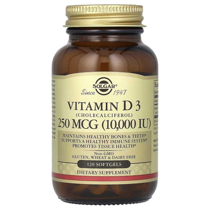 Витамин Д3 Solgar Vitamin D3 10 000 IU (холекальциферол) США