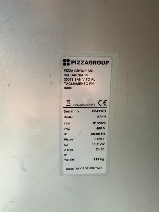Cuptor pizza 4 + 4 Pizzagroup Italia, an 2026, NOU, GARANTIE