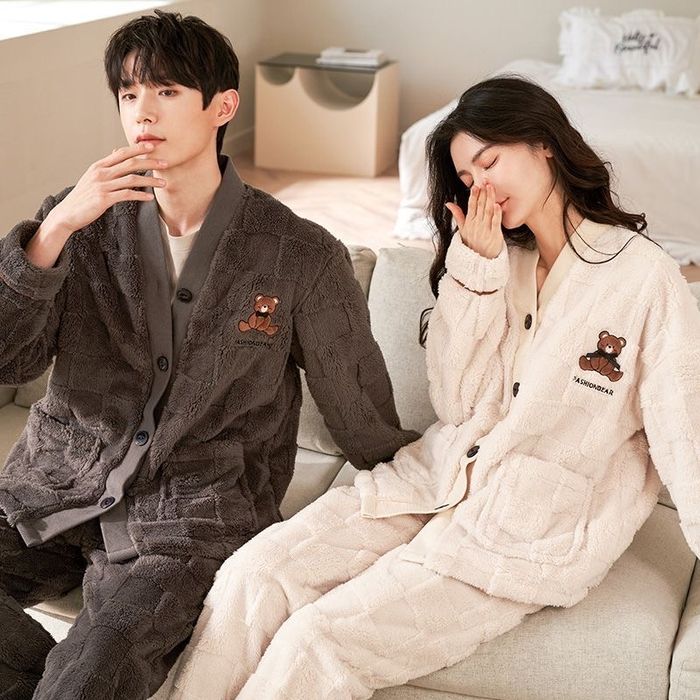 Флисовый костюм пижама теплая