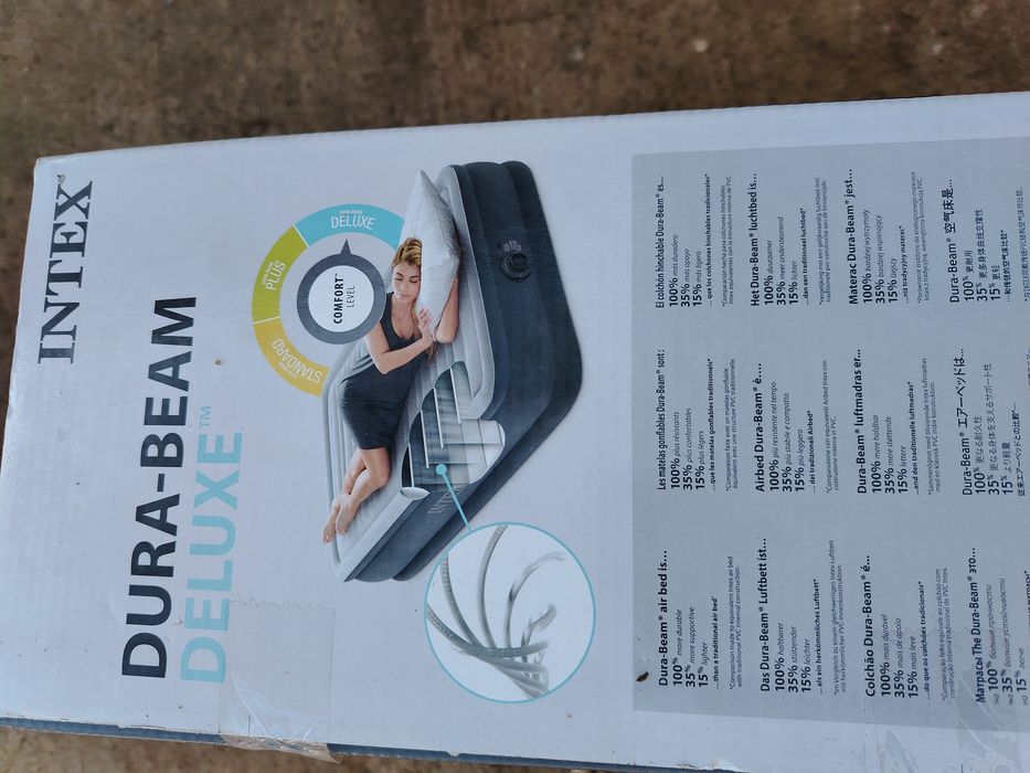 Intex Saltea Gonflabilă de Camping Single cu Pompă Electrică Integrată