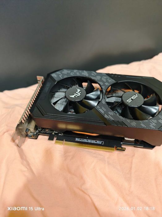ASUS TUF GTX 1650 4GB GDDR6 - Перфектна, в гаранция!