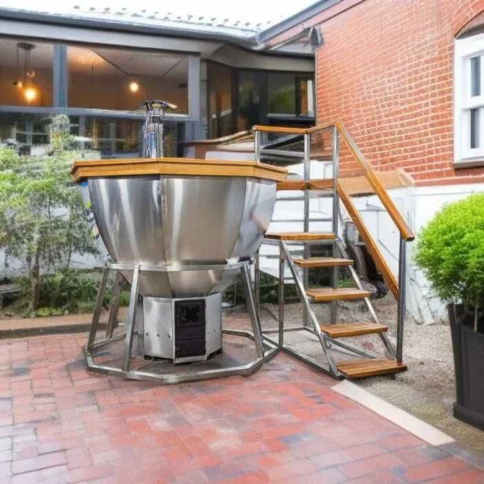 Ciubar inox cu soba pe lemne