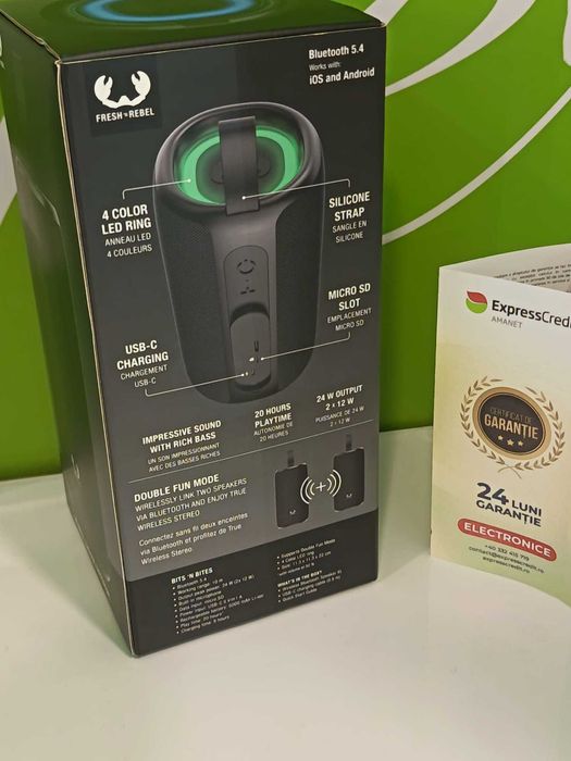 (AG41) Boxa portabila Fresh'n Rebel Speaker XL b47690 Garantie 2 ani