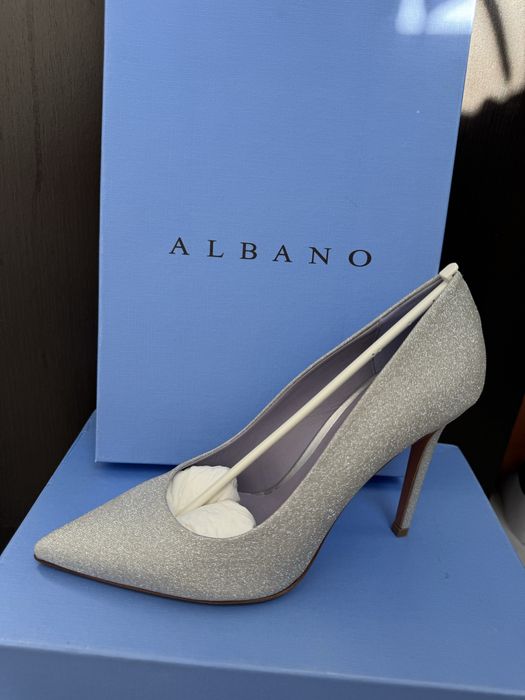 Сребърни токчета ALBANO