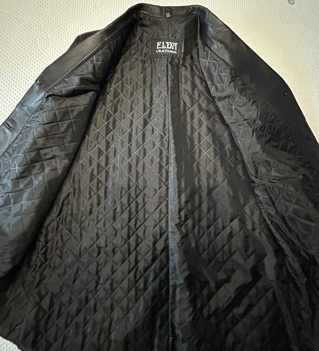 Haina dama piele trei sferturi neagra noua, XXL, Elda Leather